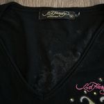 Ed Hardy  Christian Audigier Sweater Long Sleeve Mermaid Siren Black Size Medium Photo 3