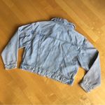 Wild Fable Cropped, Slightly Distressed, Jean Jacket, Light Blue, Size XS, NWT Photo 1