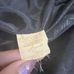 VTG Leather Trench Coat Long Jacket Women Leathercraft Process Belted‎ Retro Black Size undefined Photo 6