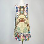 Johnny Was NWOT  Floral Sleeveless Ruffles Multicolor Mini Dress Size S Photo 1