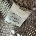 Anthropologie  Hekla Wool Italian Knit Cardigan Sweater Taupe Beige Size S Photo 7