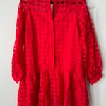 Anthropologie English Factory Organza Long Sleeve Mini Dress, Size M Photo 2