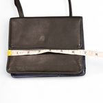 MYWALIT Black Navy Leather Crossbody Wallet Organizer Rainbow Card Slots Photo 2