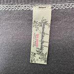 Free People Asymmetrical Tunic Top Charcoal Gray Stitching Short Sleeve XS TP Photo 3