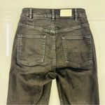 Maje  Flare High Rise Jeans Front Patch Pocket Jeans Black Photo 6