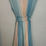 Rails - Ashlyn Sunset Gradient Dress Linen Summer V Neck Ruffle Hem Photo 4