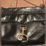 Rebecca Minkoff  Black & Gold Shoulder & Crossbody Leather Bag Photo 8