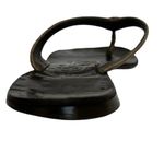 Tory Burch  Thora 2 Leather Thong Sandals Pewter Metallic Tumbled Snake Print 7 M Photo 11