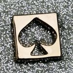 Kate Spade Mavis Street Gia Silver Glittery Pouch Clutch Bag • Fully Lined VGUC Photo 2