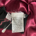 Mac Duggal Crimson Red Lace Bell Sleeve Cocktail Dress Beaded Waist Photo 9