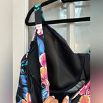 Lands' End Lands’ End Wrap Underwire Tankini Swimsuit Black Hibiscus Floral Plus Size 22W Photo 7