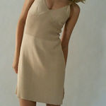 Armani Exchange Armani‎ Exchange Y2K Tan Knit Sweater Sleeveless Size Medium Photo 0
