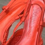 Mango MNG Stylish Flat Bright Red Shoes Size 39 Photo 2