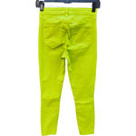 L'Agence NWT Womens Size 25 Margot High-Rise Ankle Skinny Neon Green Jeans Photo 4