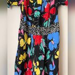 RIXO For Target Black Floral Off the Shoulder Puff Sleeve Maxi Dress NWT Yellow Size 2 Photo 3