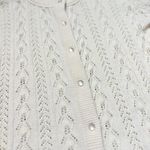 Vintage Cable Knit Cardigan Sweater Cream S Small M Medium L Large Photo 1