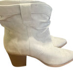 Women's White Ankle Boots Size 10 Photo 0