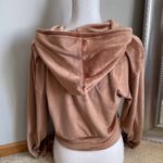 SKIMS  Sienna Brown Cropped Velour Hoodie Sz 2XL NWOT Activewear Photo 3