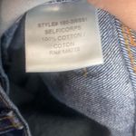 RE/DONE  Straight Button Fly Dark Wash Jeans Photo 6