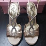 Nina Shoes ποΈ Nina Gold Royal Satin Heels Photo 1