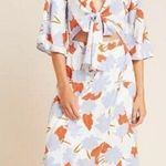 l*space Anthropologie‎ L  Kellen Cover-Up Dress Floral Tie Front Cutout Medium Photo 0