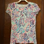 Lilly Pulitzer  Karrie shell me about it crew neck tee shirt size S Photo 1
