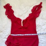 House Of CB Ruffle Jellyfish Summer Maxi Dress XS - Red Photo 6