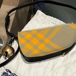 Burberry New Mini Shield Check Sling Shoulder Bag, Hunter Ip Check, Retail $1790 Photo 13