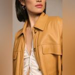 Maeve ‎ Faux Leather Shirt Jacket Size XL NWT Photo 2