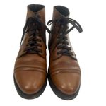 Thursday Boot Company Captain Cap Toe Lace up Leather Boots Sz 8.5 Brown Photo 1