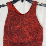 Lululemon Size 6 Wunder Train Longline Sports Bra C/D Cup Red Black Photo 0