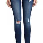 True Religion  Super Skinny Jeans W26 Neon Purple Stitch Distressed Dark Wash Y2K Photo 0