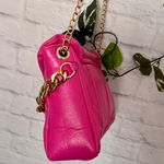 Faux Leather Quilted Chain Bag Pink Photo 5