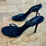 Rodo Women’s Rhinestone Strappy High Heels Black Size 39 Used Evening Formal Photo 2