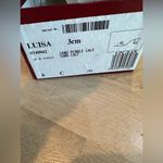 Salvatore Ferragamo  Luisa 3cm sand pebble calf sandal luxury leather heels sz 6 Photo 6