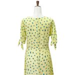 Faithfull the Brand NWT  Emilia Luda Lemon Yellow Floral Midi Dress Size Large /8 Photo 10