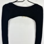 SER.O.YA Ribbed Knit Shrug Sweater Long Sleeve Open Crop Black Balletcore XS NWT Photo 7