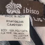 Ibisco Indian Hand‎ Beaded Tie Belt Black Multicolor Sequin Cottage Core Sz L Photo 5