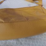 Great American Leather Works Yellow Crossbody Shoulder Bag 100% Leather 11x7x3. Photo 2