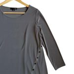 Sun Kim Gray Tunic/Dress Button Details Black Size XS Photo 2