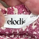 Elodie  Floral Print Cropped Short Sleeve Boho Top in Berry NEW Size XL Photo 9