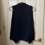 Nordstrom sleeveless faux leather vest black Photo 5