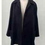 Vintage 90s LL Bean Wool Cashmere Peacoat Button Front Dark Gray Womens Small P Size undefined Photo 3
