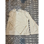 Maeve ‎ Anthropologie Textured Pullover Knit Top Long Sleeve Beige Cream Women's Photo 5