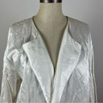 Eileen Fisher Organic Cotton Satin Steel Coat in Ivory Photo 1