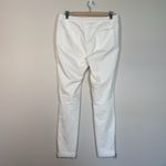J. McLaughlin Pants Womens White Tapered Zip Ankle Size 8 Resortwear Beach Office Photo 3