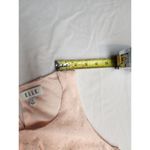 Elle Dress Womens Small Coral Pink Fit & Flare Sleeveless Dotted Belted (A24) Photo 7