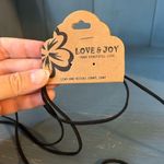 Tiny Native American Leather/Fur/Beads Medicine Bag (NWT) Black Photo 1