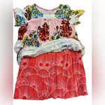 Maeve by Anthropologie Flower Market Swing Dress Velvet Burnout Red Motif Sz M Photo 8