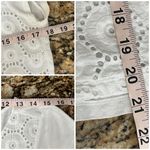 The Limited Vtg Y2k Retro  Ivory Eyelet Crochet Blouse Beach Cottegecore M Preppy Photo 5